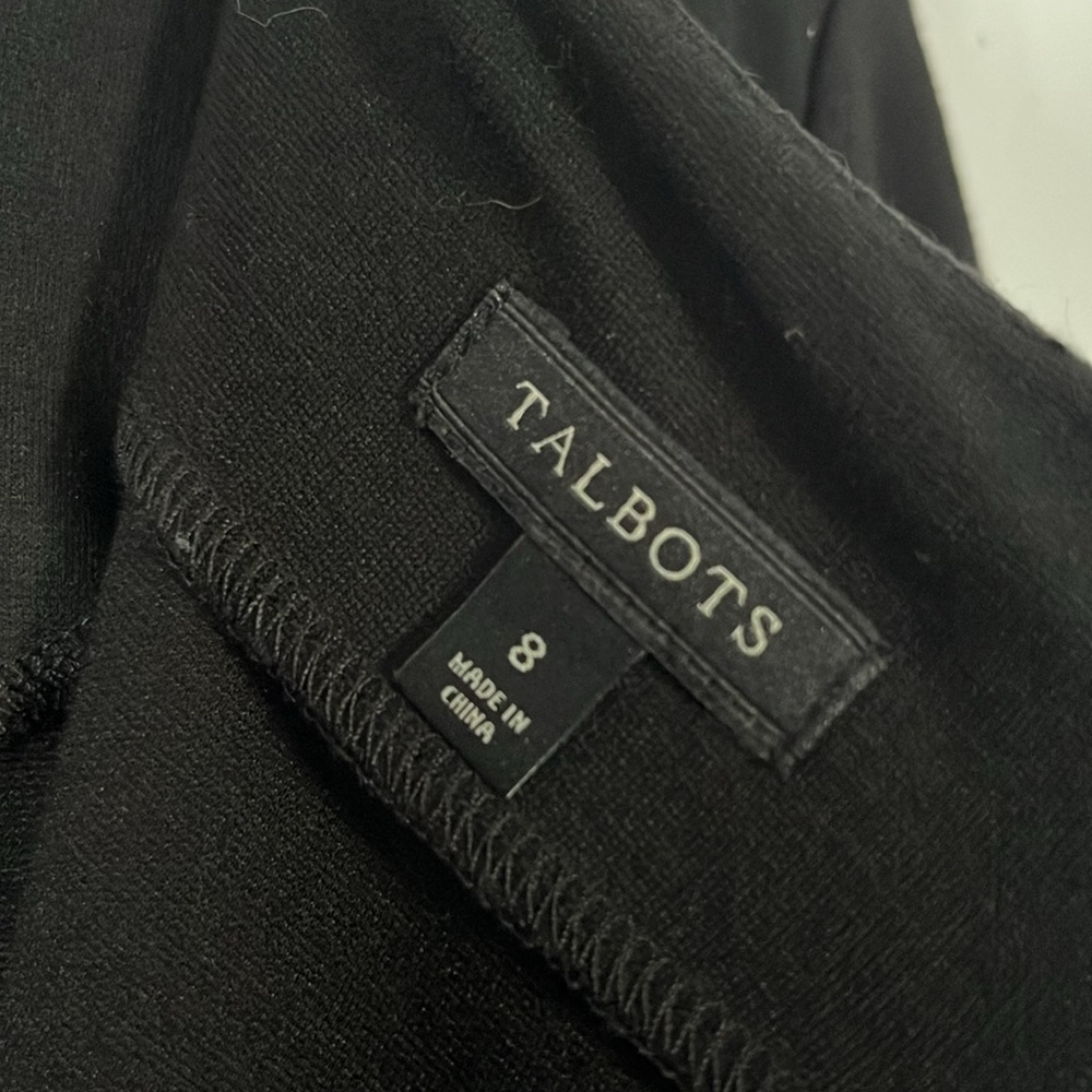 Talbots Basic Black Long Sleeved Dress - Picture 3 of 3